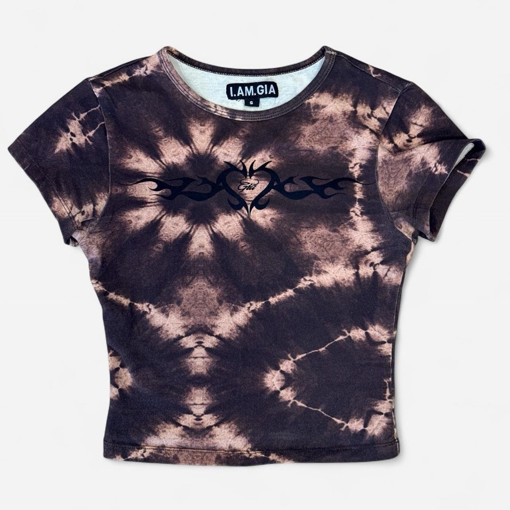 I AM GIA tie dye baby tee - size small